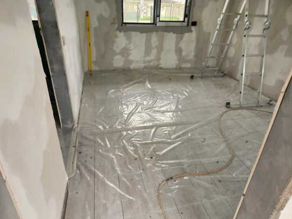 Placare gips-carton, chituri, glet, amorsa si vinarom casa cu garaj