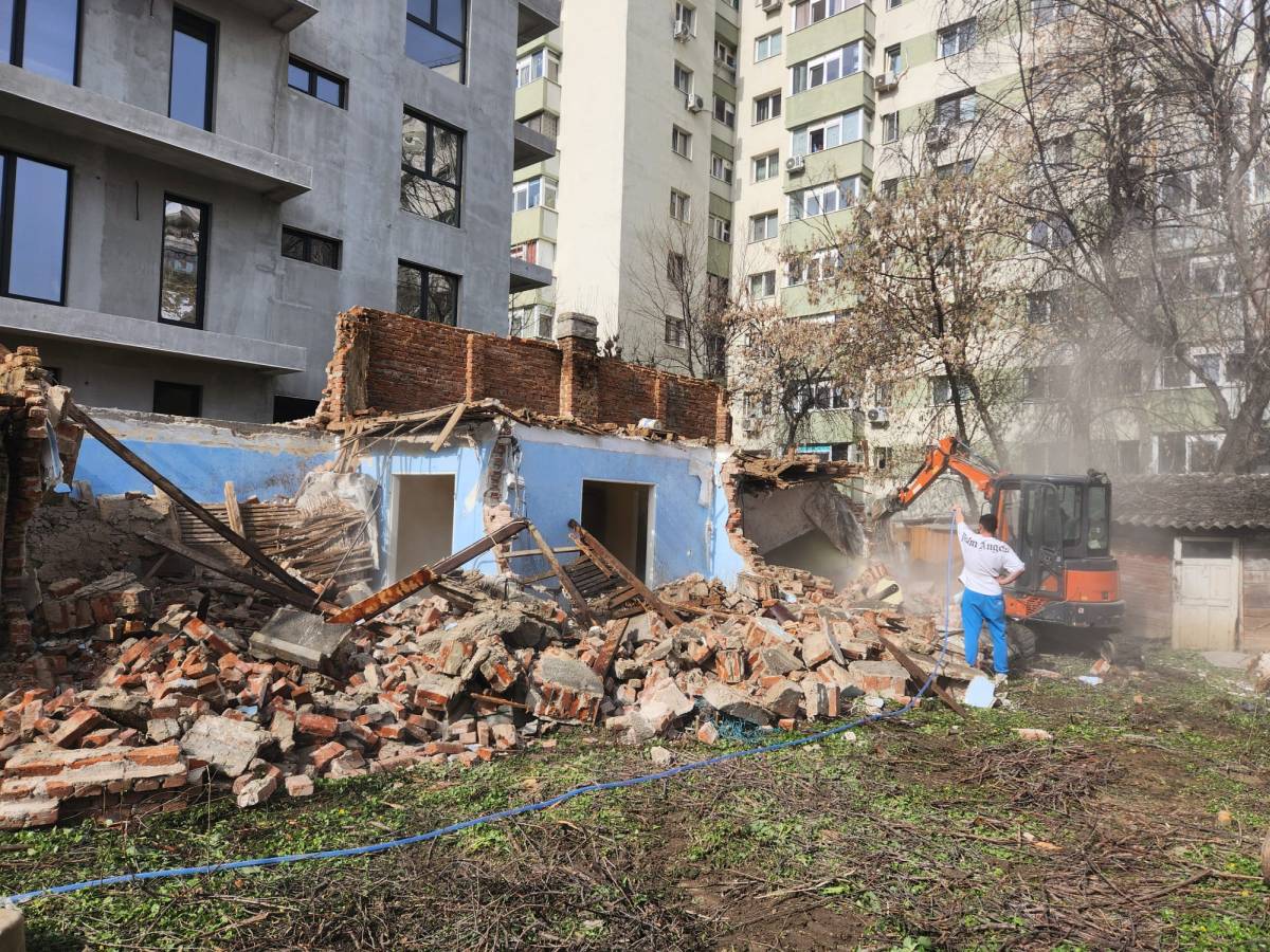 Demolare imobil vechi trasare sapatura plantare armatura fundatie