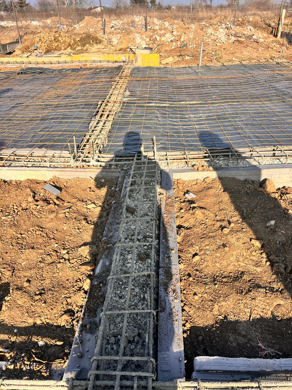 Termoizolatie fundatie cu polistiren extrudat si armatura casa in Bucuresti