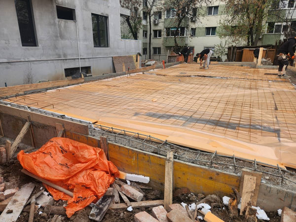 Constructie elevatii termoizolatie si armare fundatie casa metalica