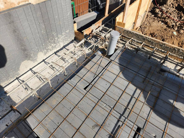 Termoizolatie polistiren extrudat si armare placa fundatie constructie metalica