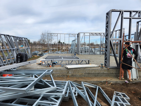 Montaj schelet metalic casa P+E in Bucuresti sector 6