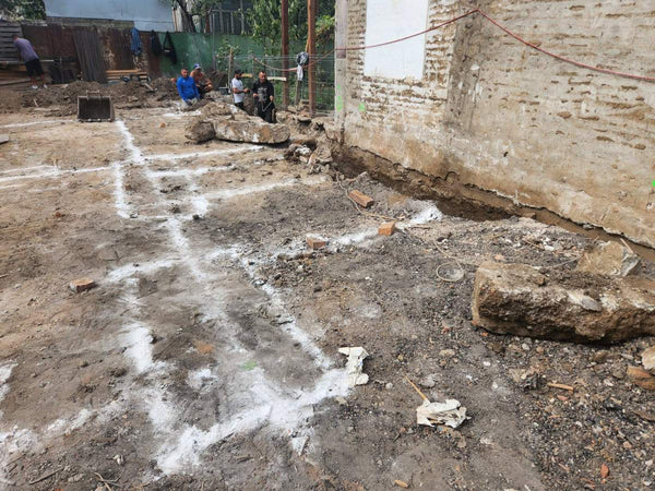 Trasare sapatura si turnare beton in santuri casa cu etaj Bucuresti
