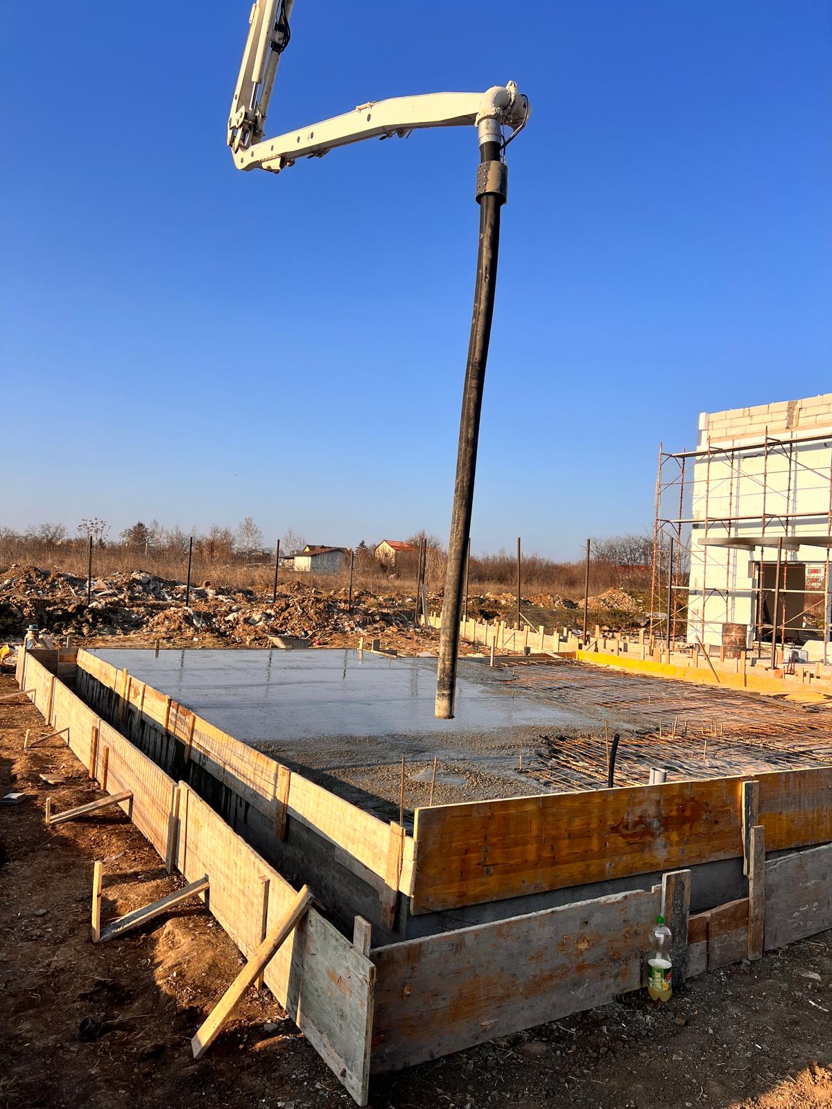 Turnare placa fundatie casa cu etaj 152mp Bucuresti