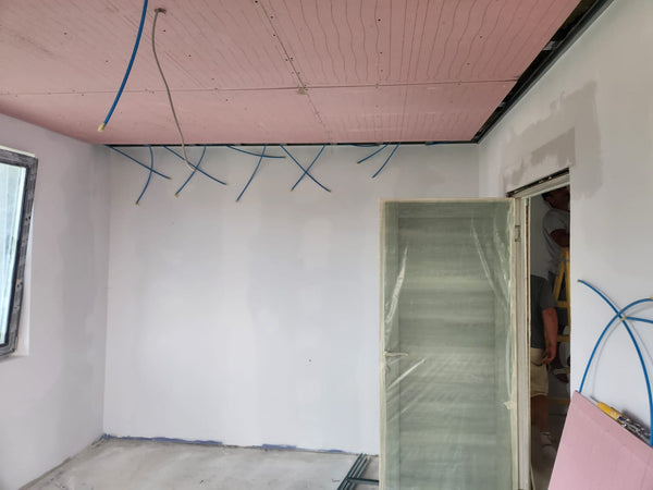 Executie montaj sistem de ventilatie integrat in tavanele casei