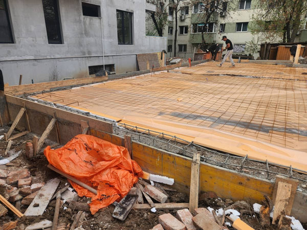 Constructie elevatii termoizolatie si armare fundatie casa metalica