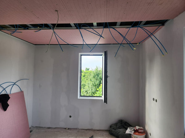 Executie montaj sistem de ventilatie integrat in tavanele casei