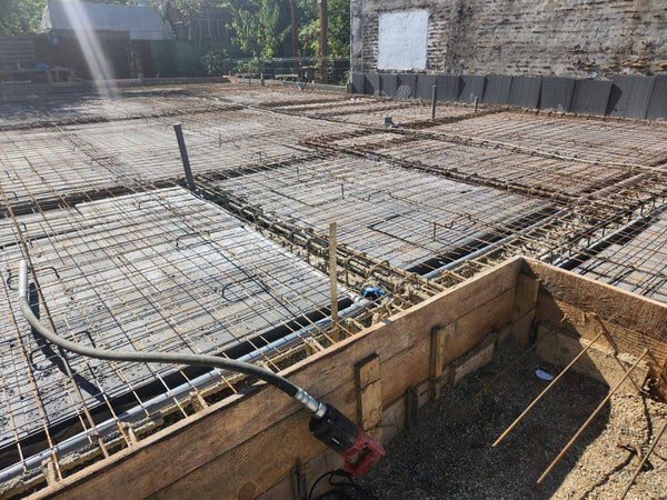 Termoizolatie polistiren extrudat si armare placa fundatie constructie metalica