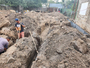 Trasare sapatura si turnare beton in santuri casa cu etaj Bucuresti thumbnail
