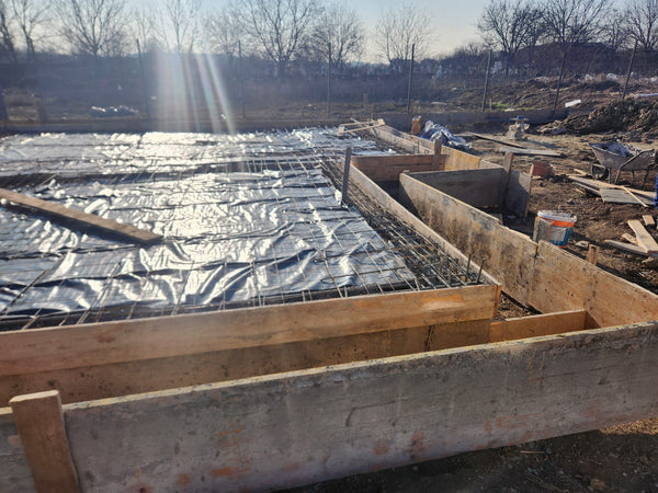 Termoizolatie fundatie cu polistiren extrudat si armatura casa in Bucuresti