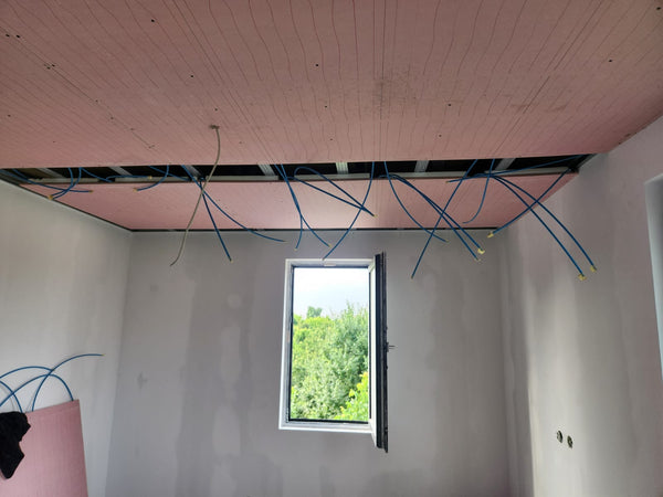 Executie montaj sistem de ventilatie integrat in tavanele casei