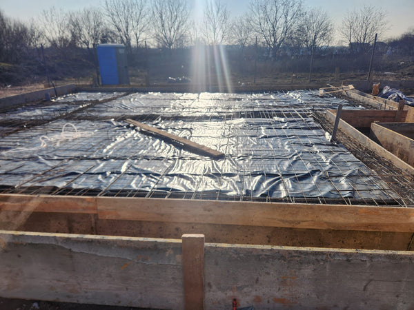 Termoizolatie fundatie cu polistiren extrudat si armatura casa in Bucuresti