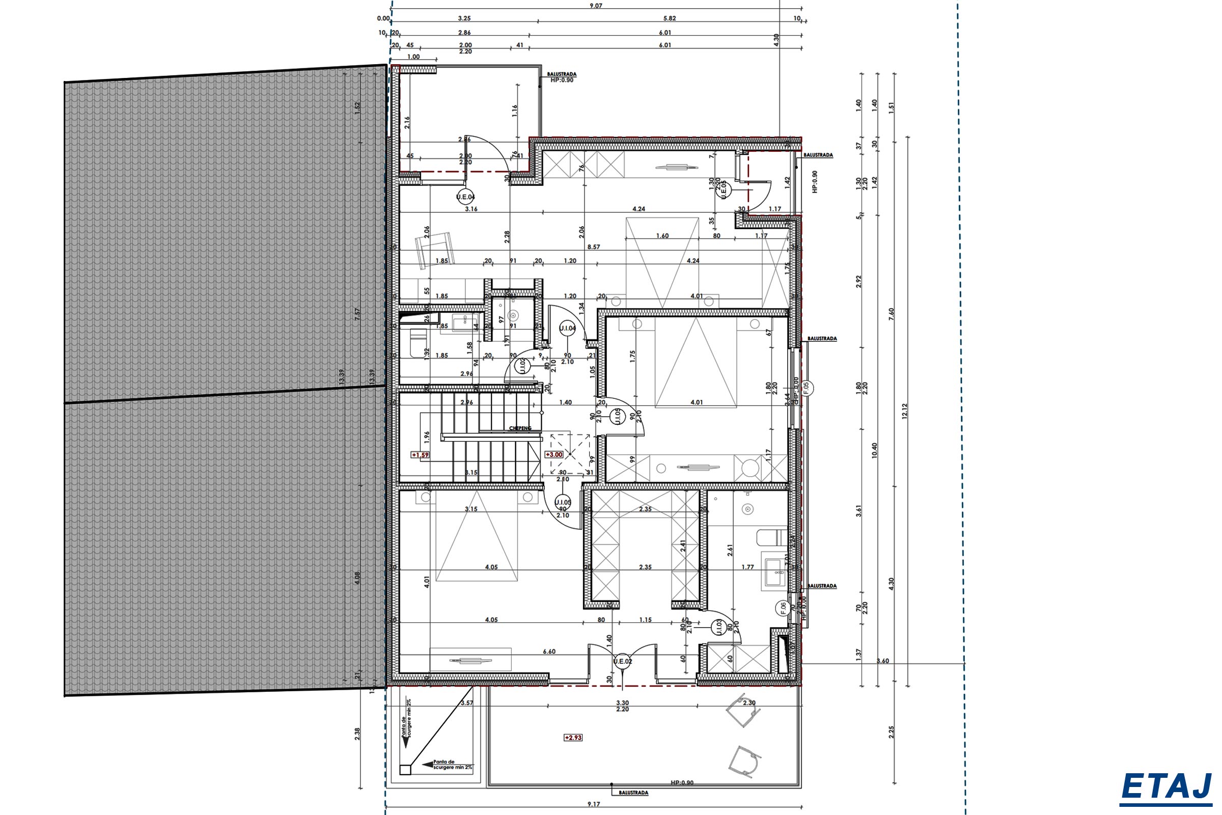 Turnare placa fundatie pentru casa cu etaj 306mp
