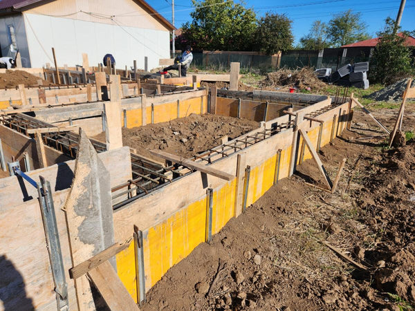 Trasare fundatie cofrare armare turnare grinzi casa parter Cernica