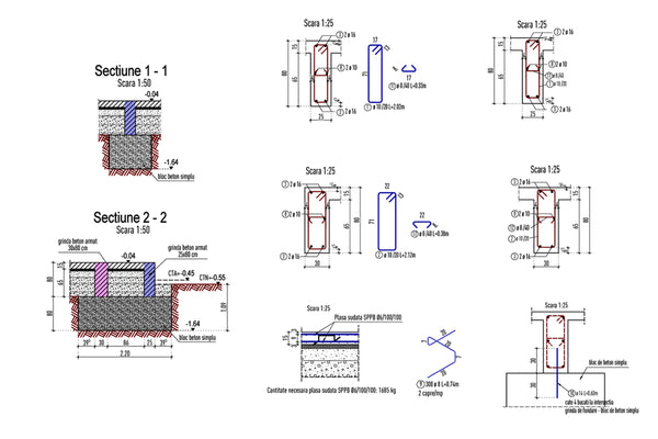 Lucrari de decofrare si compactare pamant fundatie casa metalica P+1