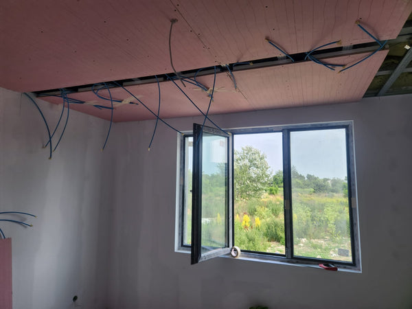 Executie montaj sistem de ventilatie integrat in tavanele casei