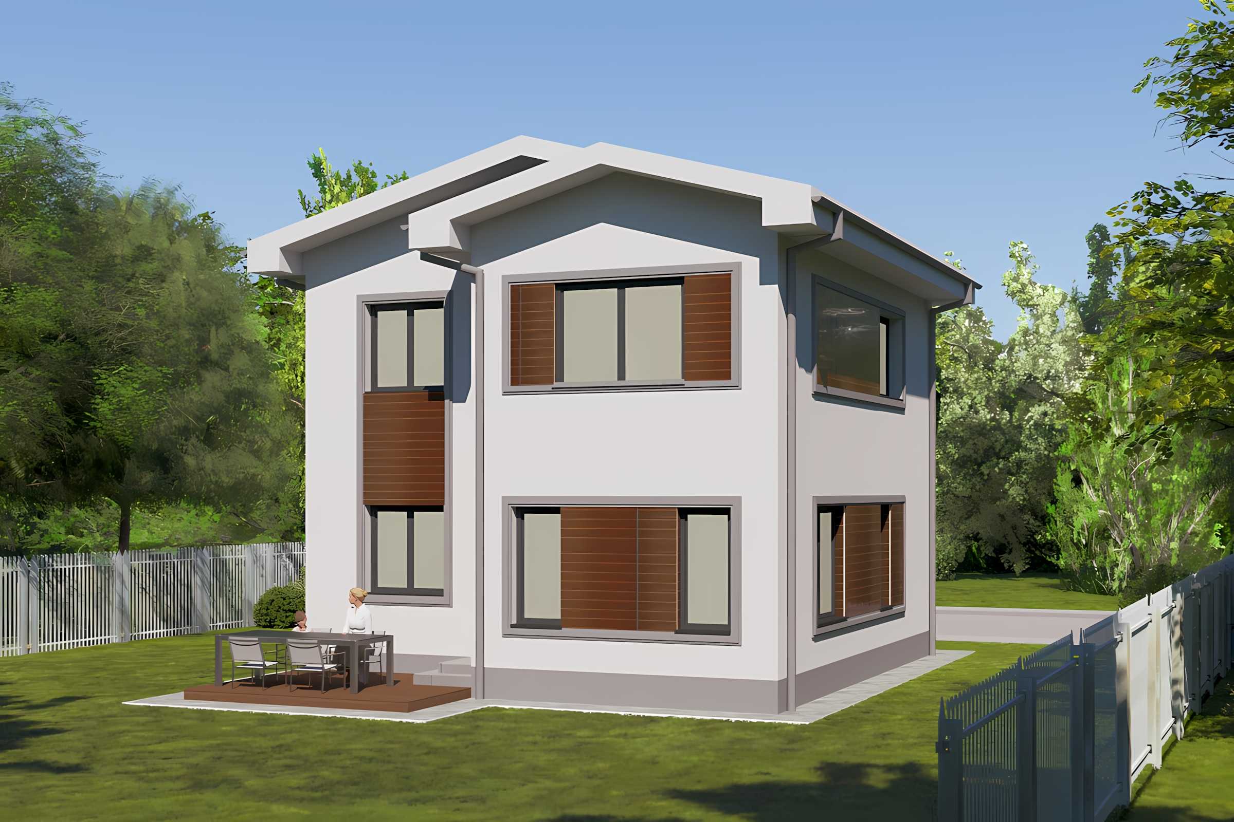 Aplicare vinarom constructie casa metalica cu etaj Bucuresti