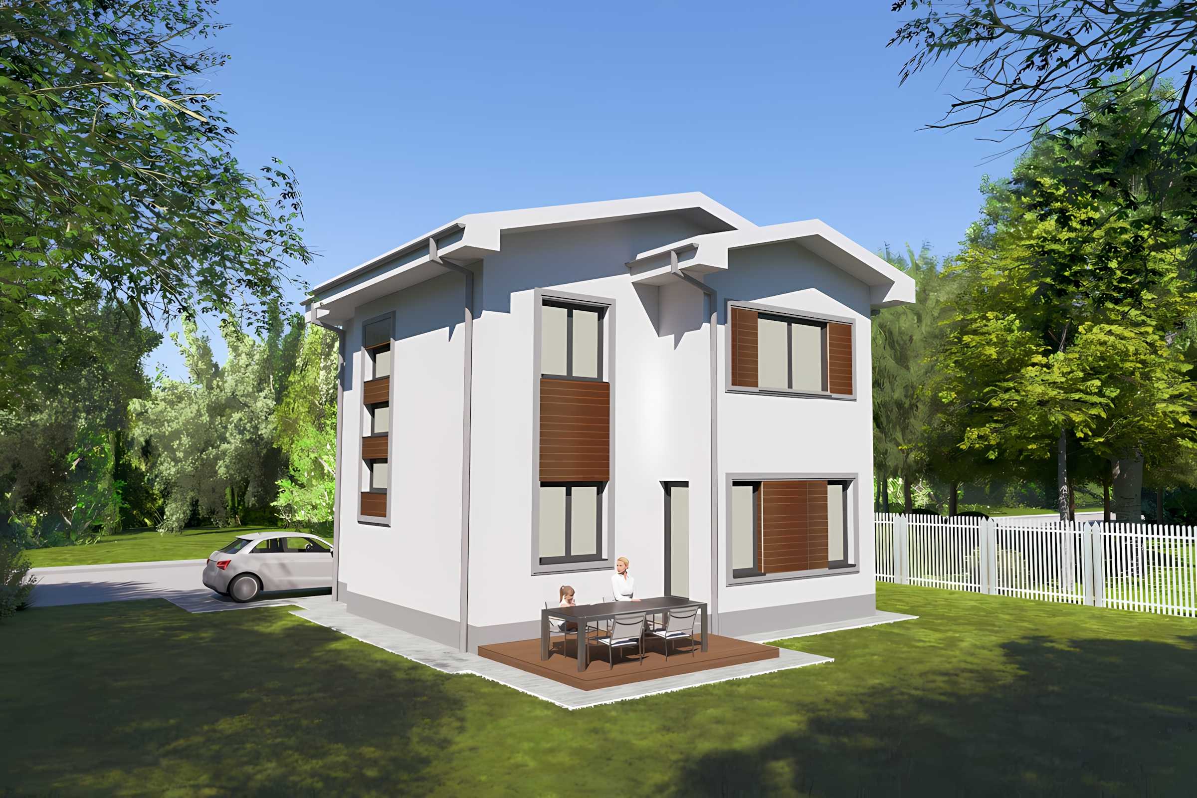 Aplicare vinarom constructie casa metalica cu etaj Bucuresti
