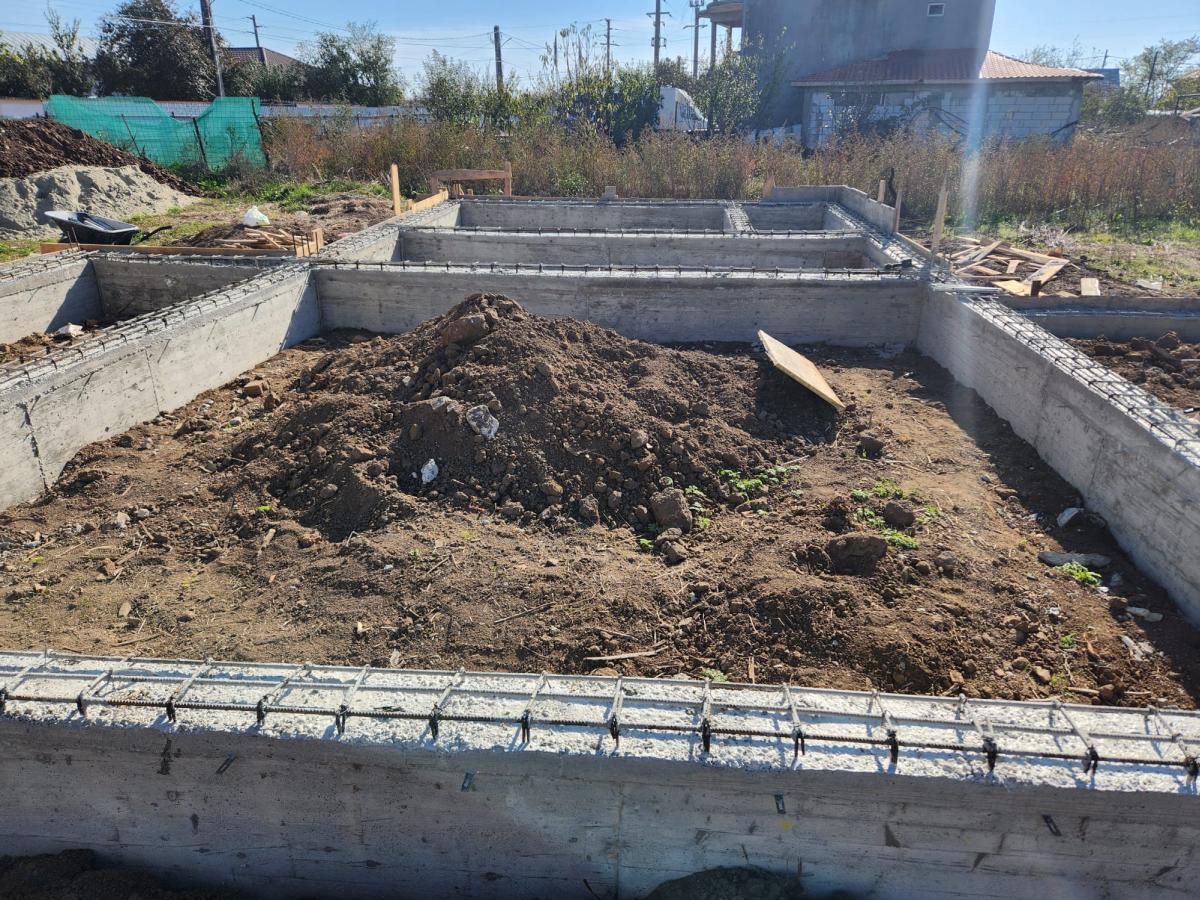 Trasare fundatie cofrare armare turnare grinzi casa parter Cernica