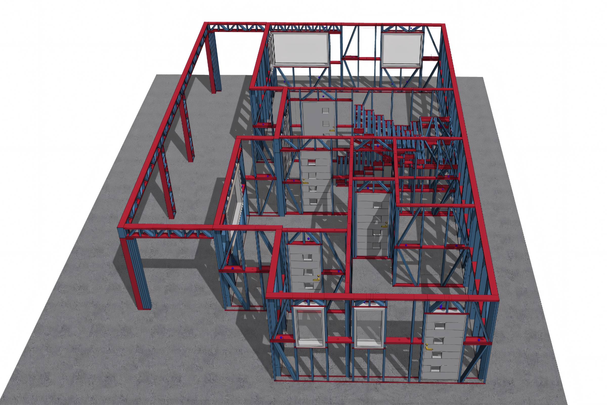 Constructie elevatii termoizolatie si armare fundatie casa metalica