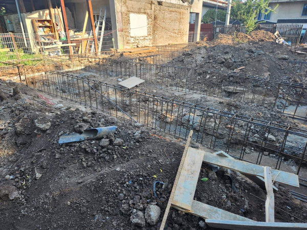 Trasare sapatura si turnare beton in santuri casa cu etaj Bucuresti