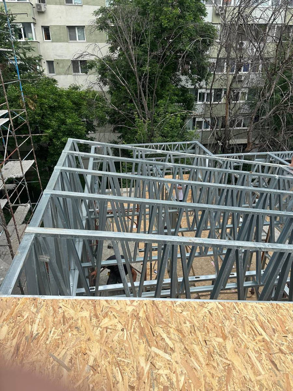 Montaj casa pe structura metalica P+1E 192mp in Bucuresti