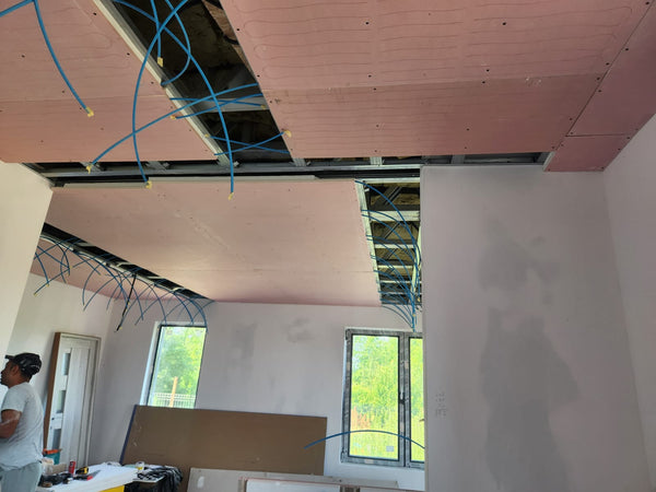 Executie montaj sistem de ventilatie integrat in tavanele casei