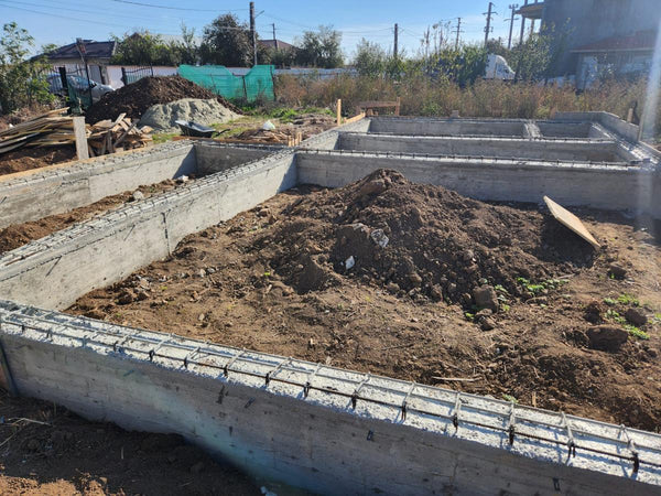 Trasare fundatie cofrare armare turnare grinzi casa parter Cernica