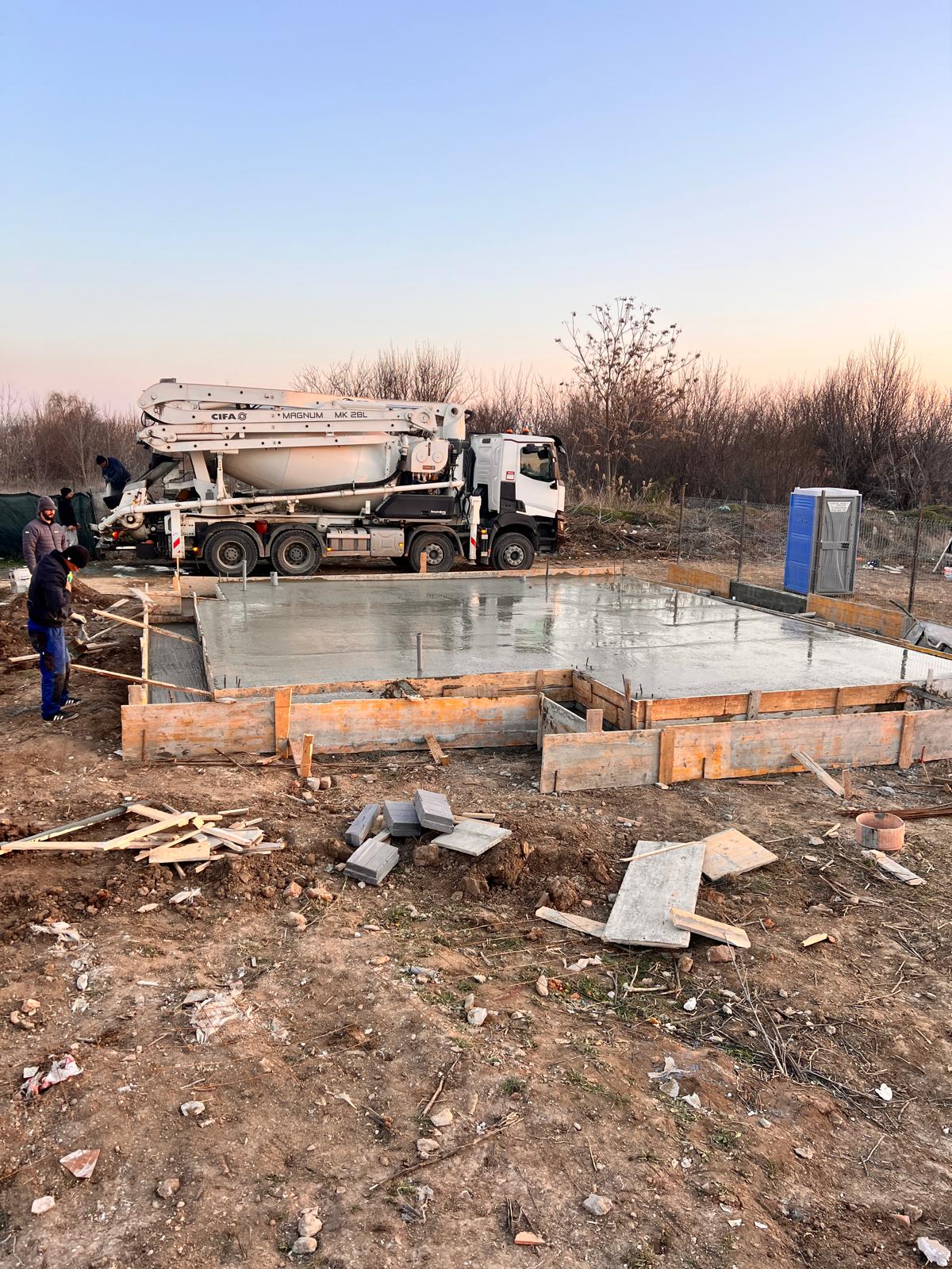 Turnare placa fundatie casa cu etaj 152mp Bucuresti