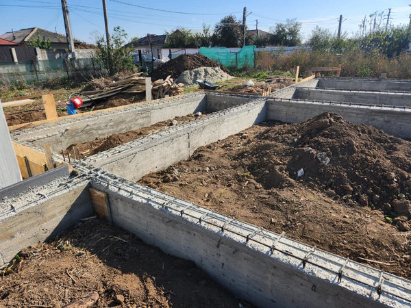 Trasare fundatie cofrare armare turnare grinzi casa parter Cernica