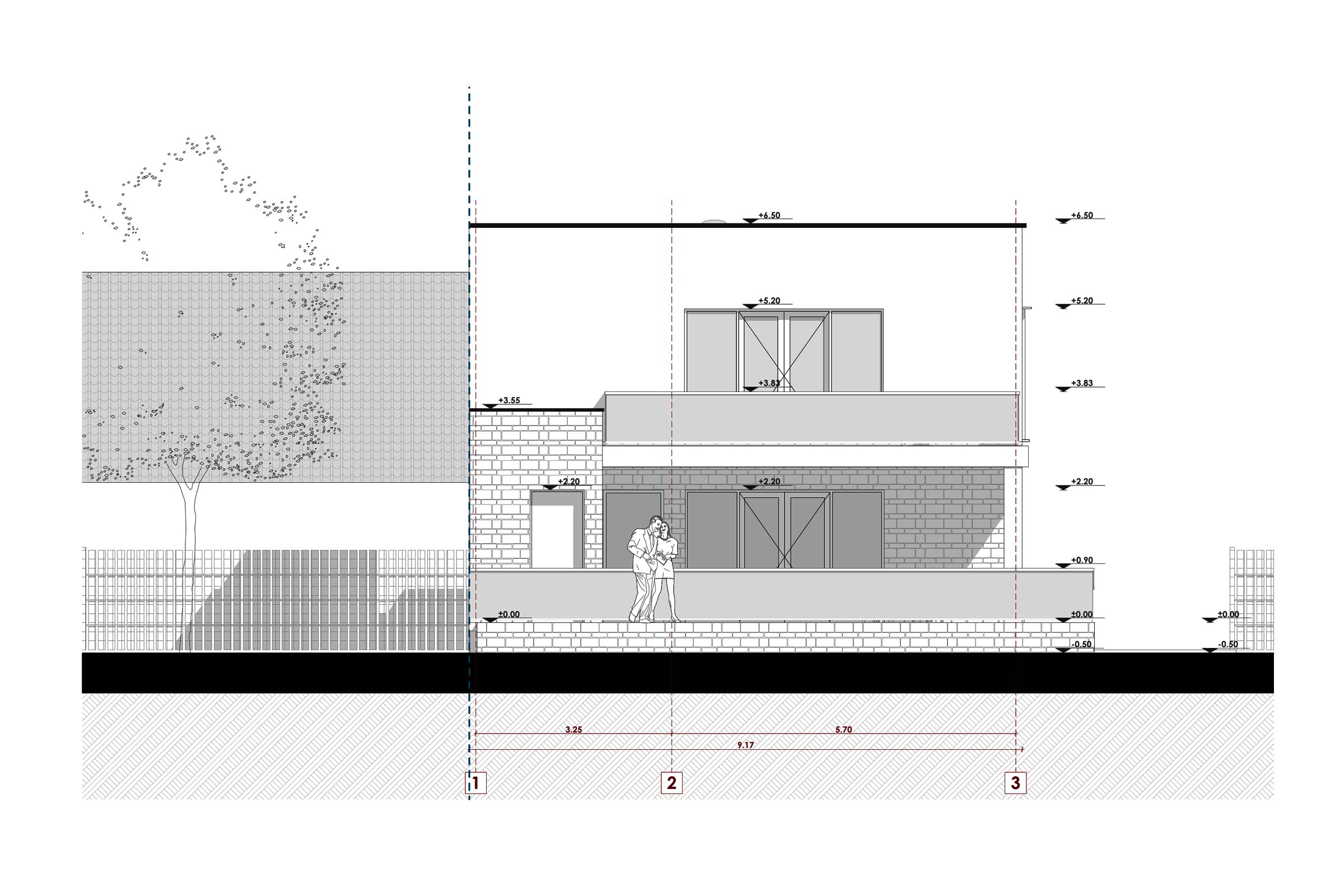 Montaj structura metalica in desfasurare casa pe 2 nivele