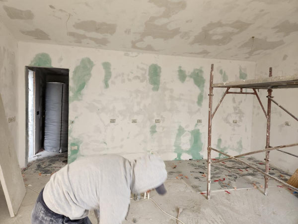 Placare gips-carton, chituri, glet, amorsa si vinarom casa cu garaj