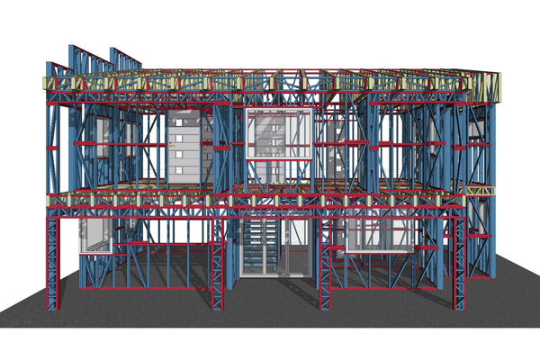 Constructie elevatii termoizolatie si armare fundatie casa metalica