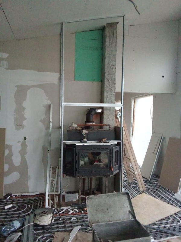 Placare gips-carton, chituri, glet, amorsa si vinarom casa cu garaj