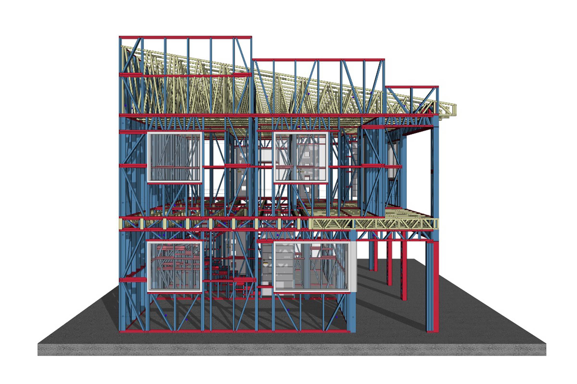 Constructie elevatii termoizolatie si armare fundatie casa metalica