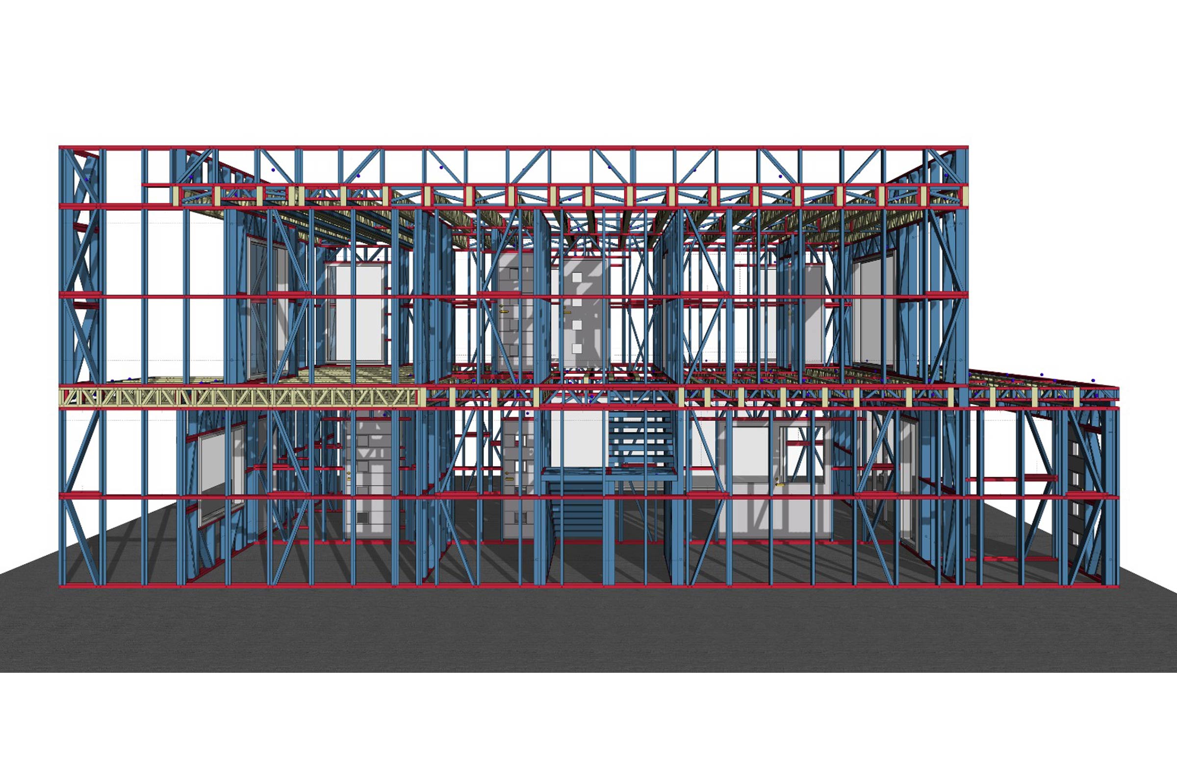 Termoizolatie polistiren extrudat si armare placa fundatie constructie metalica