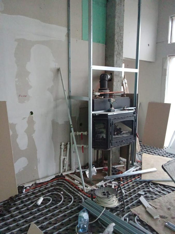 Placare gips-carton, chituri, glet, amorsa si vinarom casa cu garaj