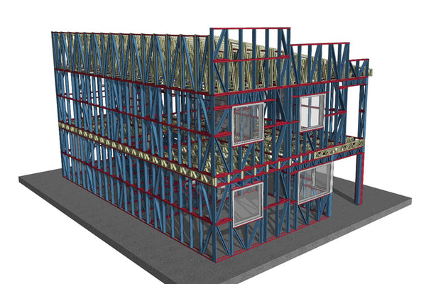Constructie elevatii termoizolatie si armare fundatie casa metalica