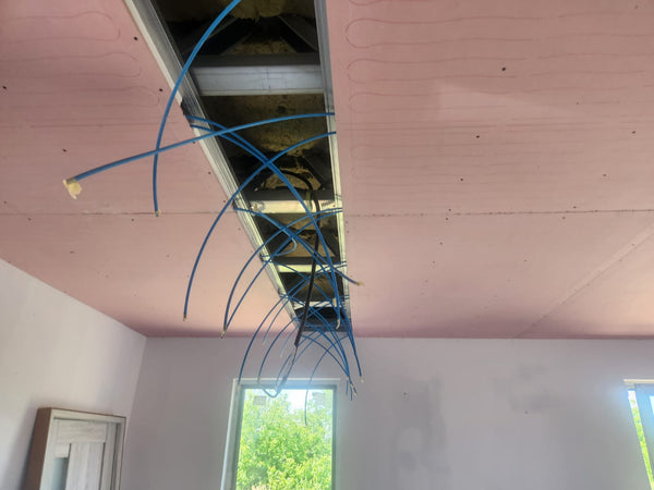 Executie montaj sistem de ventilatie integrat in tavanele casei