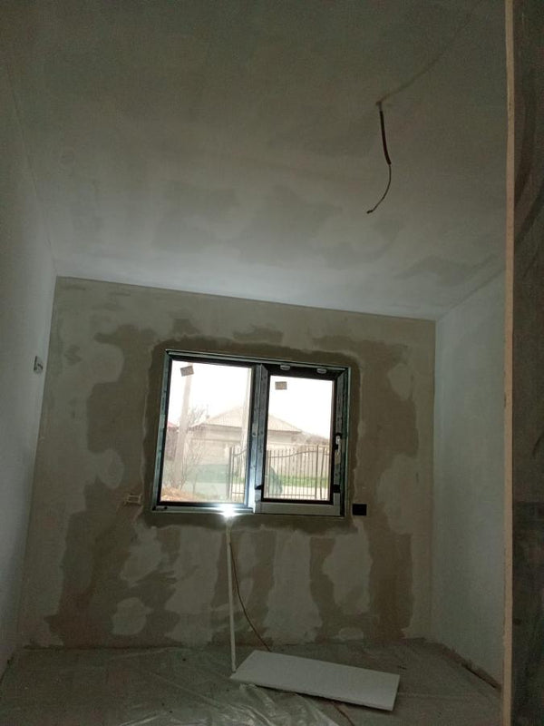 Placare gips-carton, chituri, glet, amorsa si vinarom casa cu garaj