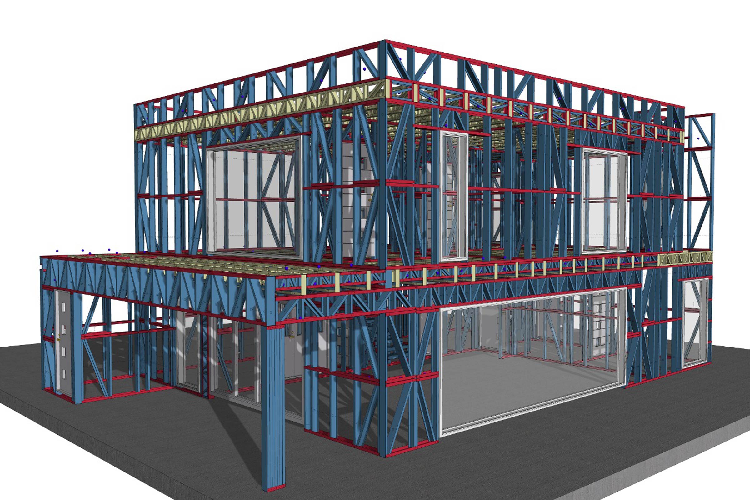 Termoizolatie polistiren extrudat si armare placa fundatie constructie metalica