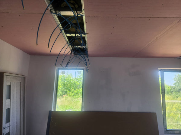 Executie montaj sistem de ventilatie integrat in tavanele casei