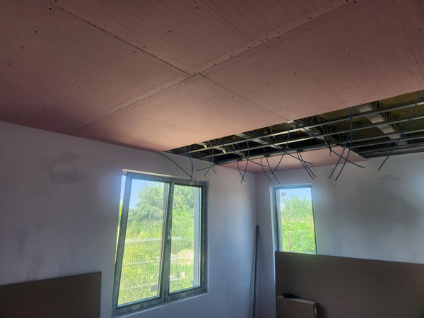 Executie montaj sistem de ventilatie integrat in tavanele casei