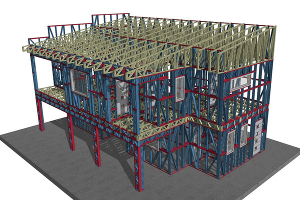 Constructie elevatii termoizolatie si armare fundatie casa metalica