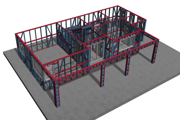 Constructie elevatii termoizolatie si armare fundatie casa metalica