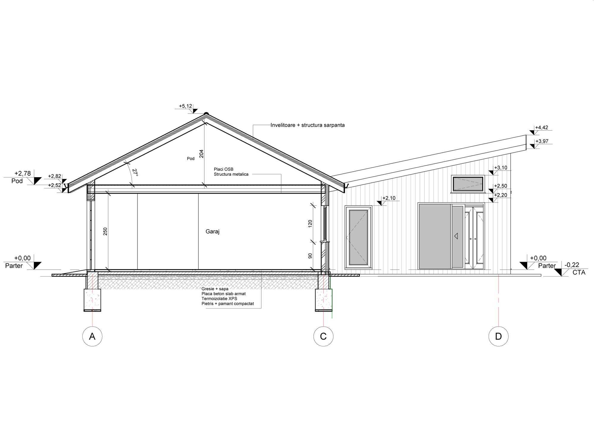 Incalzire in pardoseala si turnare sapa constructie casa parter