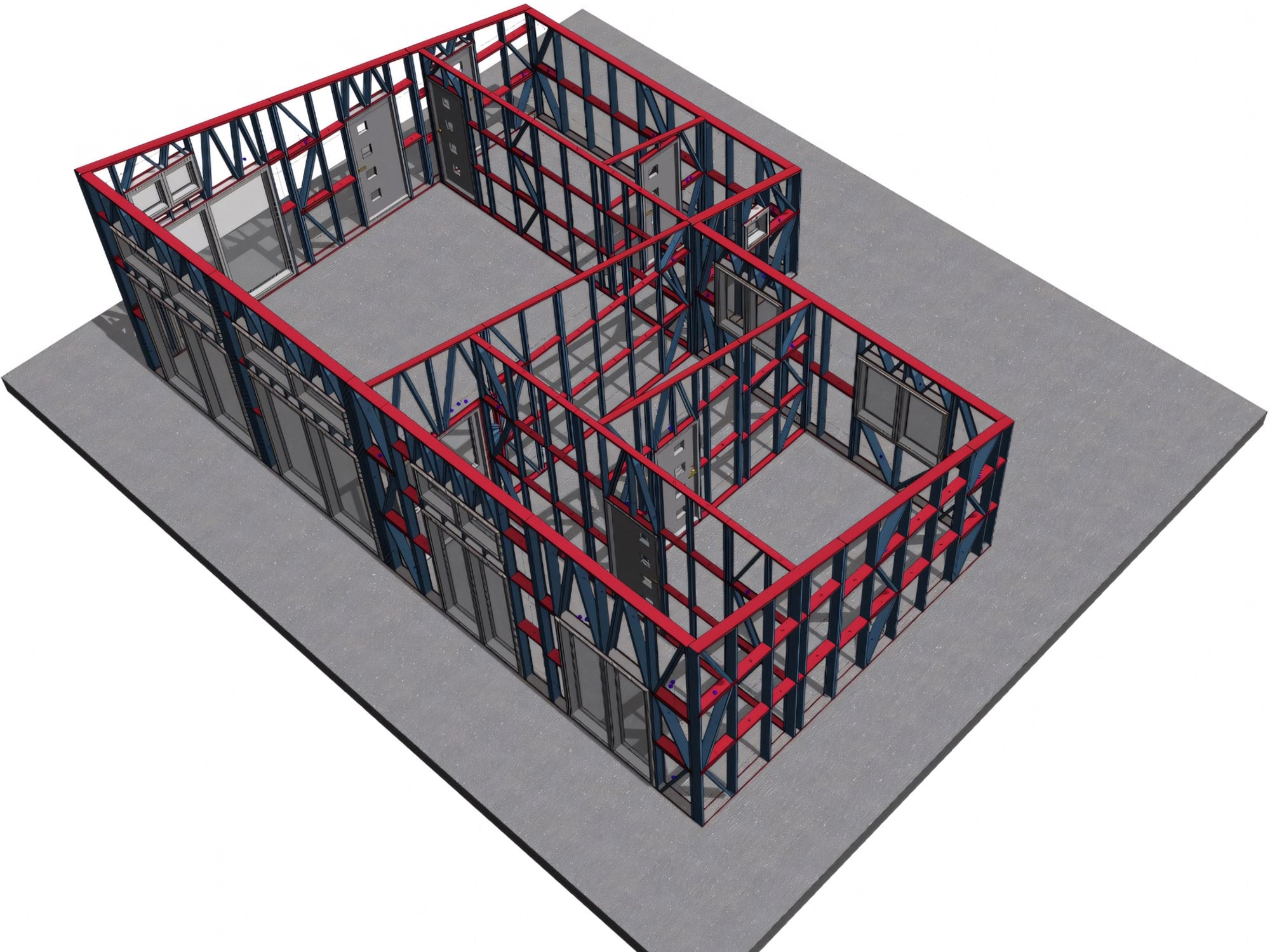 Turnare placa fundatie casa pe structura metalica cu garaj