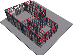 Turnare placa fundatie casa pe structura metalica cu garaj thumbnail