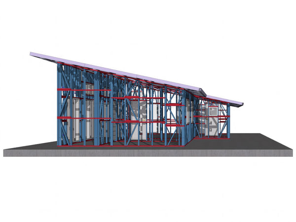 Invelitoare casa pe structura metalica pe un singur nivel Cernica