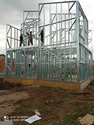 Montaj etaj casa structura metalica de 115 mp in Berceni thumbnail